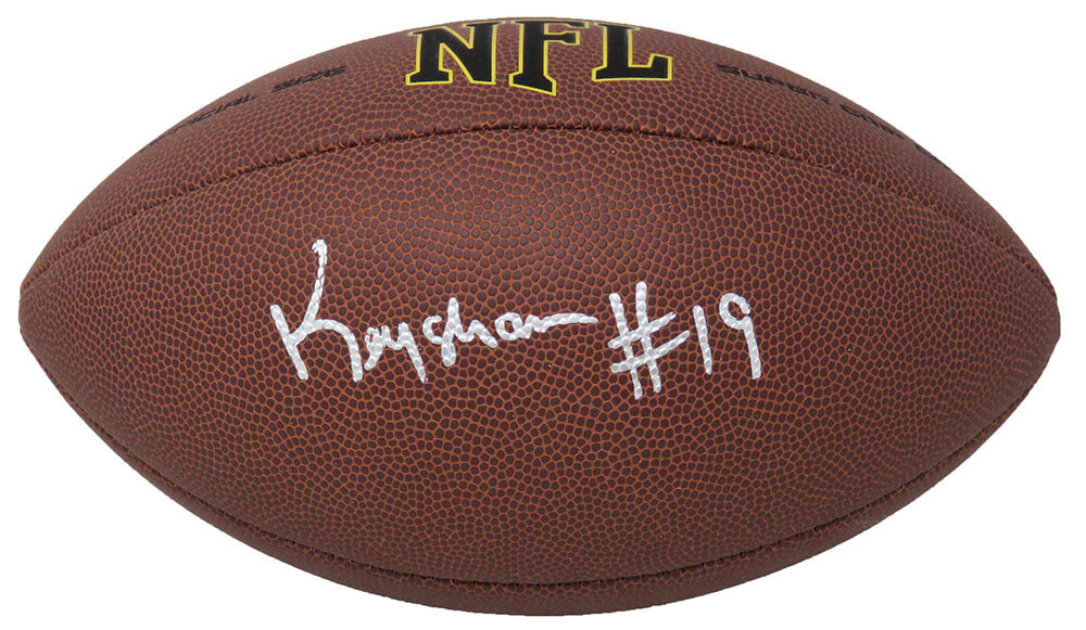 Keyshawn Johnson Signed Wilson Super Grip Full Size NFL Football - JOHFTB340 - Keyshawn Johnson Signed Wilson Super Grip Full Size NFL Football product image