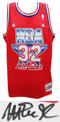 Magic Johnson Signed 1991 All Star Game Official Mitchell & Ness Red Throwback Swingman Jersey - JOHJRY220 - Magic Johnson Signed 1991 All Star Game Official Mitchell & Ness Red Throwback Swingman Jersey product image
