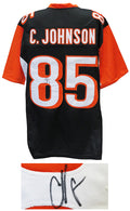 Chad Johnson Signed Black Custom Football Jersey - JOHJRY320 - Chad Johnson Signed Black Custom Football Jersey product image