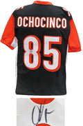 Chad Johnson Signed OchoCinco Nameplate Black Custom Football Jersey - JOHJRY321 - Chad Johnson Signed OchoCinco Nameplate Black Custom Football Jersey product image