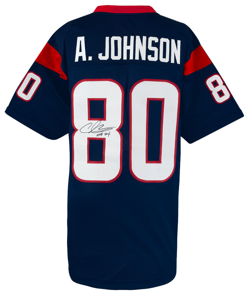 Andre Johnson Signed Navy Custom Football Jersey w/HOF'24 - JOHJRY346 - Andre Johnson Signed Navy Custom Football Jersey w/HOF'24 product image