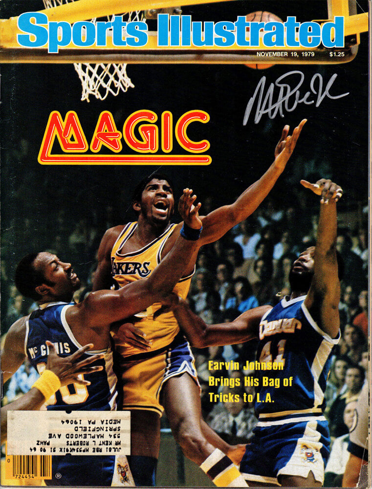 Magic Johnson Signed Los Angeles Lakers 11/19/79 Sports Illustrated Magazine - JOHMAG204 - Magic Johnson Signed Los Angeles Lakers 11/19/79 Sports Illustrated Magazine product image
