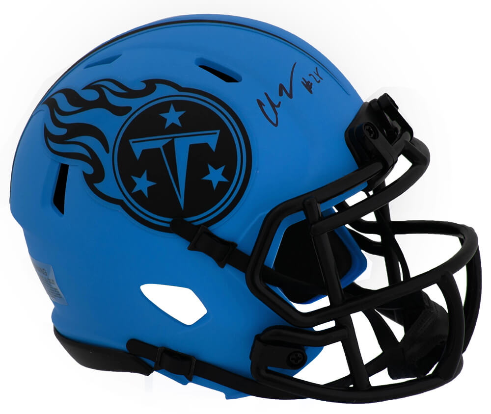 Chris Johnson Signed Tennessee Titans RAVE Riddell Speed Mini Helmet - JOHMIN306 - Chris Johnson Signed Tennessee Titans RAVE Riddell Speed Mini Helmet product image