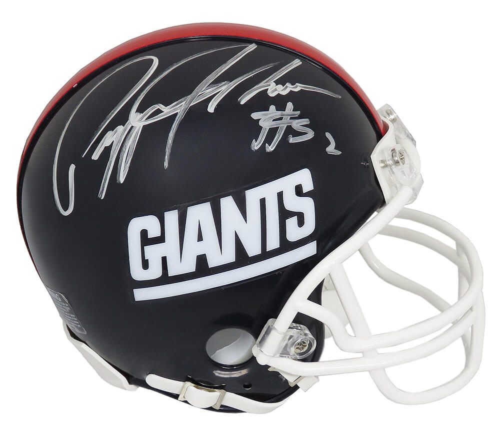 Pepper Johnson Signed New York Giants Throwback Riddell Mini Helmet - JOHMIN310 - Pepper Johnson Signed New York Giants Throwback Riddell Mini Helmet product image