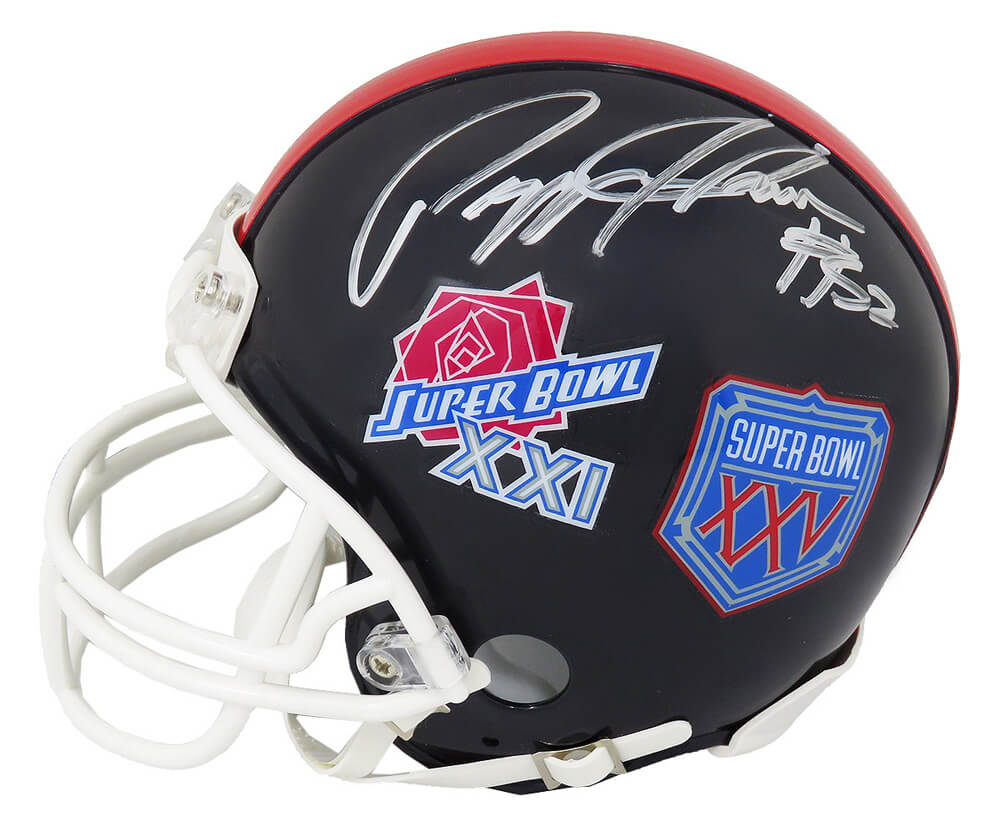 Pepper Johnson Signed New York Giants Super Bowl XXI & XXV Champs Logo Riddell Mini Helmet - JOHMIN311 - Pepper Johnson Signed New York Giants Super Bowl XXI & XXV Champs Logo Riddell Mini Helmet product image