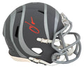 Chad Johnson Signed Cincinnati Bengals SLATE Riddell Speed Mini Helmet - JOHMIN328 - Chad Johnson Signed Cincinnati Bengals SLATE Riddell Speed Mini Helmet product image