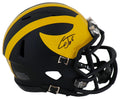 Cornelius Johnson Signed Michigan Wolverines Riddell Speed Mini Helmet - JOHMIN370 - Cornelius Johnson Signed Michigan Wolverines Riddell Speed Mini Helmet product image
