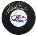 Mark Johnson Signed USA Hockey Logo Hockey Puck - JOHPUC401 - Mark Johnson Signed USA Hockey Logo Hockey Puck product image