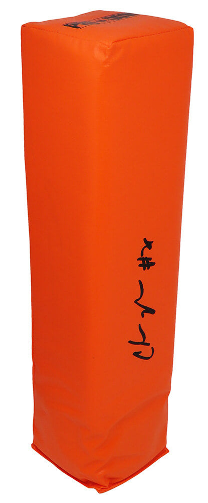 Chris Johnson Signed Orange Endzone Football Pylon - JOHPYL310 - Chris Johnson Signed Orange Endzone Football Pylon product image