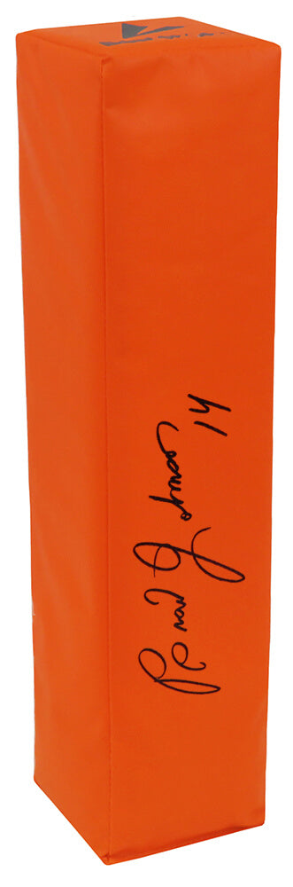 Brad Johnson Signed BSN Orange Football Endzone Pylon - JOHPYL330 - Brad Johnson Signed BSN Orange Football Endzone Pylon product image