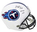 Chris Johnson Signed Tennessee Titans Riddell Full Size Replica Helmet w/2,006 Yds 2009 - JOHREP300 - Chris Johnson Signed Tennessee Titans Riddell Full Size Replica Helmet w/2,006 Yds 2009 product image