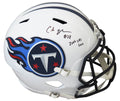 Chris Johnson Signed Tennessee Titans Throwback Riddell Full Size Replica Speed Helmet w/2006 Yds 2009 - JOHREP301 - Chris Johnson Signed Tennessee Titans Throwback Riddell Full Size Replica Speed Helmet w/2006 Yds 2009 product image