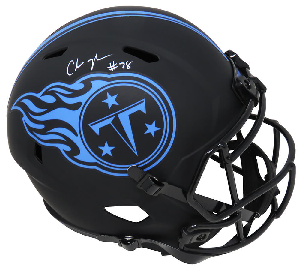 Chris Johnson Signed Tennessee Titans Eclipse Riddell Full Size Replica Speed Helmet - JOHREP302 - Chris Johnson Signed Tennessee Titans Eclipse Riddell Full Size Replica Speed Helmet product image