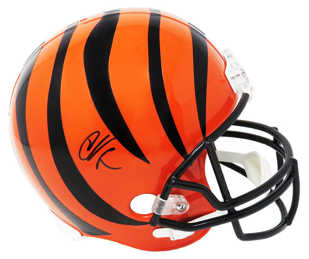 Chad Johnson Signed Cincinnati Bengals Riddell Full Size Replica Helmet - JOHREP340 - Chad Johnson Signed Cincinnati Bengals Riddell Full Size Replica Helmet product image