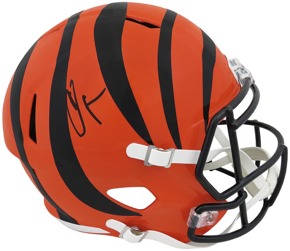 Chad Johnson Signed Cincinnati Bengals Riddell Full Size Speed Replica Helmet - JOHREP344 - Chad Johnson Signed Cincinnati Bengals Riddell Full Size Speed Replica Helmet product image