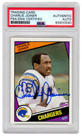 Charlie Joiner Signed San Diego Chargers 1984 Topps Football Trading Card #181 - (PSA/DNA Encapsulated) - JOICAR305 - Charlie Joiner Signed San Diego Chargers 1984 Topps Football Trading Card #181 - (PSA/DNA Encapsulated) product image