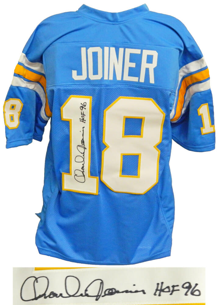 Charlie Joiner Signed Powder Blue T/B Custom Football Jersey w/HOF 96 - JOIJRY305 - Charlie Joiner Signed Powder Blue T/B Custom Football Jersey w/HOF 96 product image