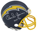 Charlie Joiner Signed Los Angeles Chargers Throwback Navy Riddell Mini Helmet w/HOF'96 - JOIMIN302 - Charlie Joiner Signed Los Angeles Chargers Throwback Navy Riddell Mini Helmet w/HOF'96 product image