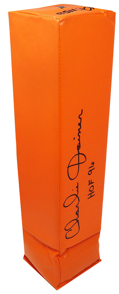 Charlie Joiner Signed Orange Endzone Football Pylon w/HOF'96 - JOIPYL300 - Charlie Joiner Signed Orange Endzone Football Pylon w/HOF'96 product image