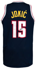 Nikola Jokic Signed Navy Custom Basketball Jersey - (JSA) - JOKJRY201 - Nikola Jokic Signed Navy Custom Basketball Jersey - (JSA) product image