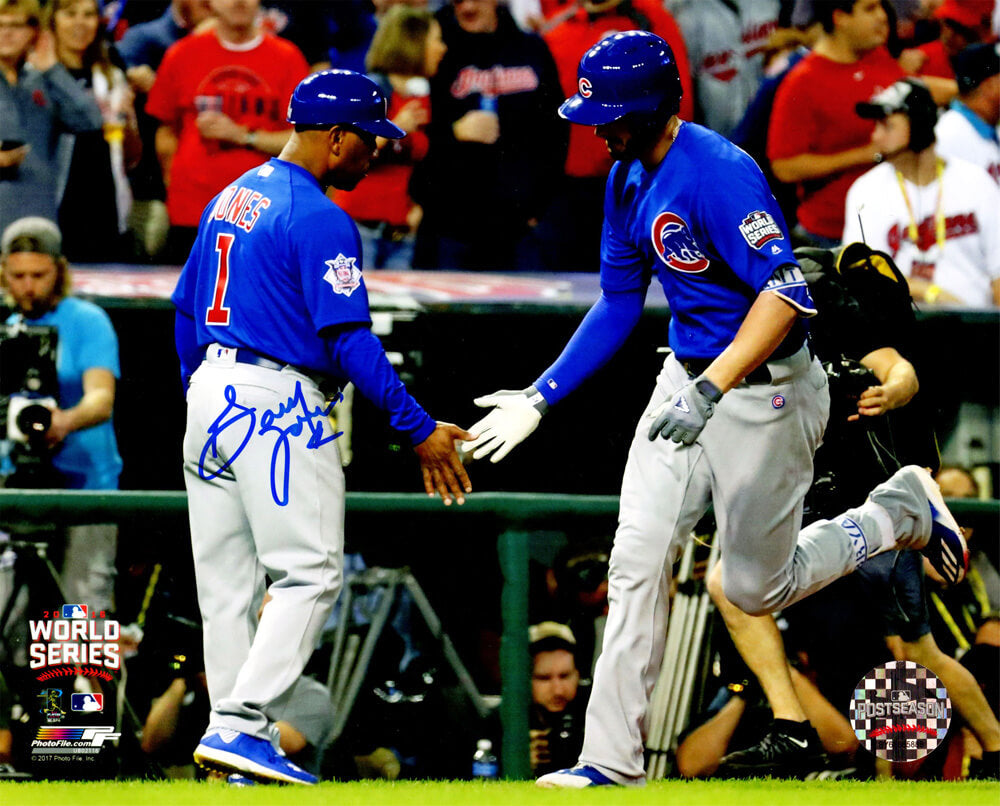 Gary Jones Signed Chicago Cubs 2016 World Series 3rd Base Coach With Kris Bryant 8x10 Photo - JON08P110 - Gary Jones Signed Chicago Cubs 2016 World Series 3rd Base Coach With Kris Bryant 8x10 Photo product image
