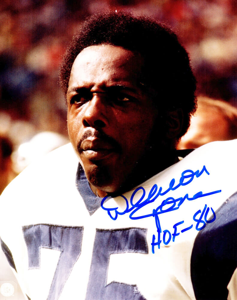 Deacon Jones Signed Rams Close Up Headshot 8x10 Photo w/HOF'80 - JON08P315 - Deacon Jones Signed Rams Close Up Headshot 8x10 Photo w/HOF'80 product image