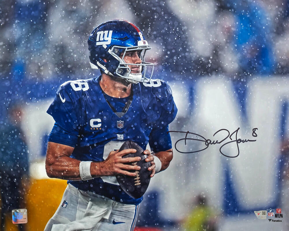 Daniel Jones Signed New York Giants Snow 16x20 Photo - (Fanatics) - JON16P320 - Daniel Jones Signed New York Giants Snow 16x20 Photo - (Fanatics) product image