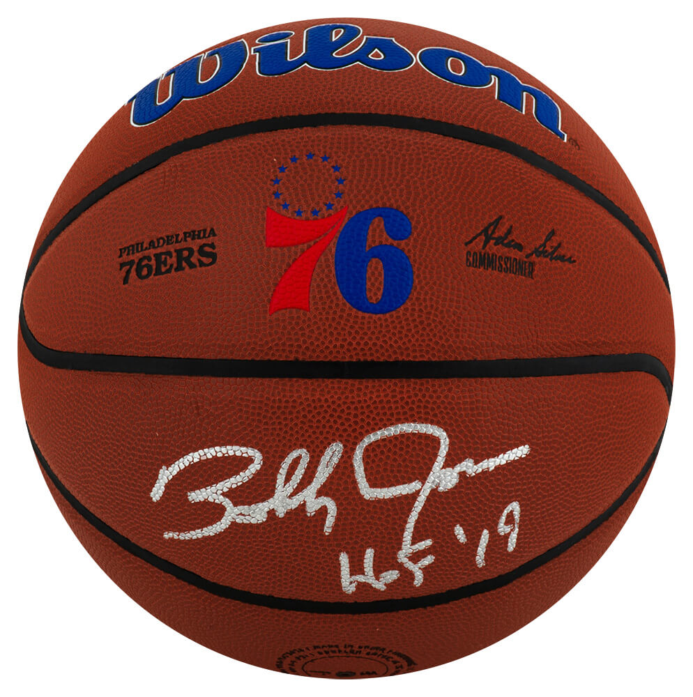 Bobby Jones Signed Philadelphia 76ers Logo Wilson NBA Basketball w/HOF'19 - JONBSK211 - Bobby Jones Signed Philadelphia 76ers Logo Wilson NBA Basketball w/HOF'19 product image