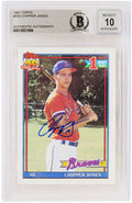 Chipper Jones Signed Atlanta Braves 1991 Topps Rookie Baseball Card #333 - (Beckett / Auto Grade 10) - JONCAR102 - Chipper Jones Signed Atlanta Braves 1991 Topps Rookie Baseball Card #333 - (Beckett / Auto Grade 10) product image