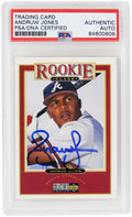 Andruw Jones Signed Atlanta Braves 1997 Upper Deck Collector's Choice Rookie Baseball Card #1 - (PSA/DNA Encapsulated) - JONCAR121 - Andruw Jones Signed Atlanta Braves 1997 Upper Deck Collector's Choice Rookie Baseball Card #1 - (PSA/DNA Encapsulated) product image