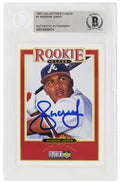 Andruw Jones Signed Atlanta Braves 1997 Upper Deck Collector's Choice Rookie Baseball Card #1 - (Beckett Encapsulated) - JONCAR122 - Andruw Jones Signed Atlanta Braves 1997 Upper Deck Collector's Choice Rookie Baseball Card #1 - (Beckett Encapsulated) product image