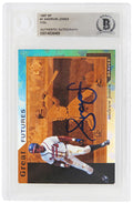 Andruw Jones Signed Atlanta Braves 1997 SP Foil Rookie Baseball Card #1 - (Beckett Encapsulated) - JONCAR123 - Andruw Jones Signed Atlanta Braves 1997 SP Foil Rookie Baseball Card #1 - (Beckett Encapsulated) product image