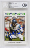 Walter Jones Signed Seattle Seahawks 2008 Topps Football Rookie Card #279 w/HOF'14 - (Beckett Encapsulated) - JONCAR310 - Walter Jones Signed Seattle Seahawks 2008 Topps Football Rookie Card #279 w/HOF'14 - (Beckett Encapsulated) product image