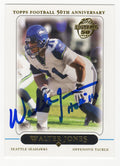 Walter Jones Signed Seattle Seahawks 2005 Topps Football Card #46 w/HOF 14 - JONCAR313 - Walter Jones Signed Seattle Seahawks 2005 Topps Football Card #46 w/HOF 14 product image