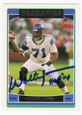 Walter Jones Signed Seattle Seahawks 2006 Topps Football Card #15 w/HOF 14 - JONCAR314 - Walter Jones Signed Seattle Seahawks 2006 Topps Football Card #15 w/HOF 14 product image