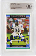 Walter Jones Signed Seattle Seahawks 2006 Topps Football Card #15 w/HOF 14 - (Beckett Encapsulated) - JONCAR318 - Walter Jones Signed Seattle Seahawks 2006 Topps Football Card #15 w/HOF 14 - (Beckett Encapsulated) product image