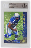 Walter Jones Signed Seattle Seahawks 1997 Upper Deck Rookie Card #2 w/HOF 14 (Beckett Encapsulated) - JONCAR320 - Walter Jones Signed Seattle Seahawks 1997 Upper Deck Rookie Card #2 w/HOF 14 (Beckett Encapsulated) product image