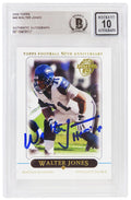 Walter Jones Signed Seattle Seahawks 2005 Topps Football Card #46 w/HOF 14 - (Beckett - Auto Grade 10) - JONCAR321 - Walter Jones Signed Seattle Seahawks 2005 Topps Football Card #46 w/HOF 14 - (Beckett - Auto Grade 10) product image