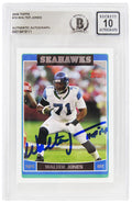Walter Jones Signed Seattle Seahawks 2006 Topps Football Card #15 w/HOF 14 - (Beckett - Auto Grade 10) - JONCAR322 - Walter Jones Signed Seattle Seahawks 2006 Topps Football Card #15 w/HOF 14 - (Beckett - Auto Grade 10) product image