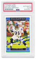 Walter Jones Signed Seattle Seahawks 2006 Topps Football Card #15 w/HOF 14 - (PSA Encapsulated) - JONCAR323 - Walter Jones Signed Seattle Seahawks 2006 Topps Football Card #15 w/HOF 14 - (PSA Encapsulated) product image
