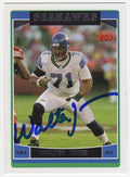 Walter Jones Signed Seattle Seahawks 2006 Topps Football Card #15 - JONCAR325 - Walter Jones Signed Seattle Seahawks 2006 Topps Football Card #15 product image