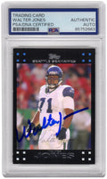 Walter Jones Signed Seattle Seahawks 2007 Topps Football Card #285 - (PSA Encapsulated) - JONCAR328 - Walter Jones Signed Seattle Seahawks 2007 Topps Football Card #285 - (PSA Encapsulated) product image