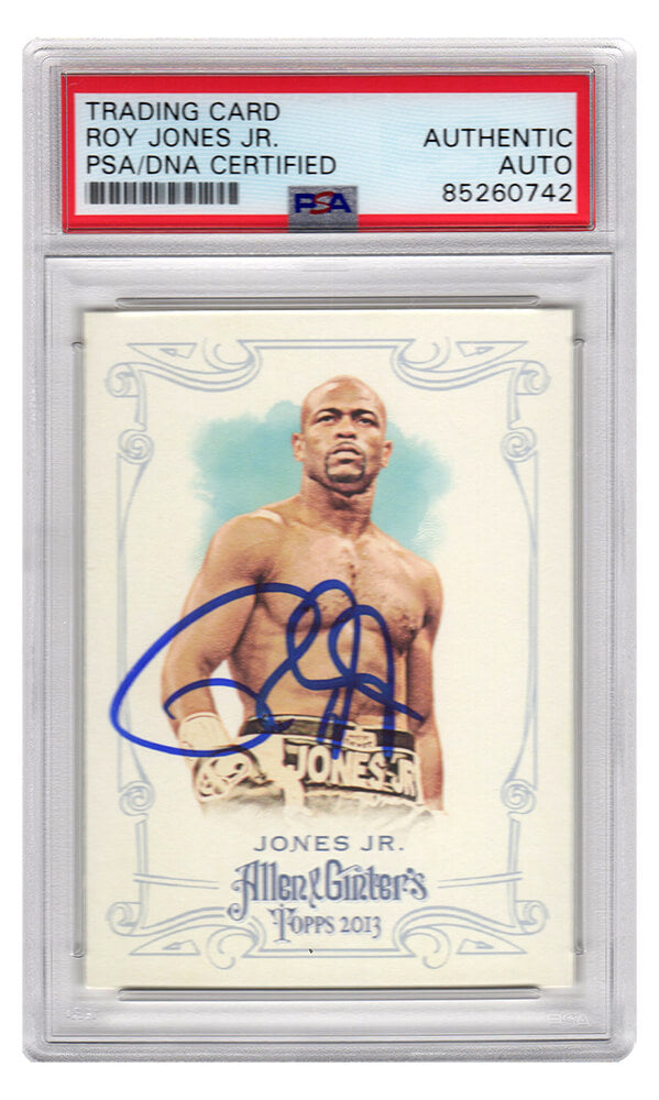 Roy Jones Jr. Signed 2013 Topps Allen & Ginter's Boxing Trading Card #17 - (PSA Encapsulated) - JONCAR502 - Roy Jones Jr. Signed 2013 Topps Allen & Ginter's Boxing Trading Card #17 - (PSA Encapsulated) product image