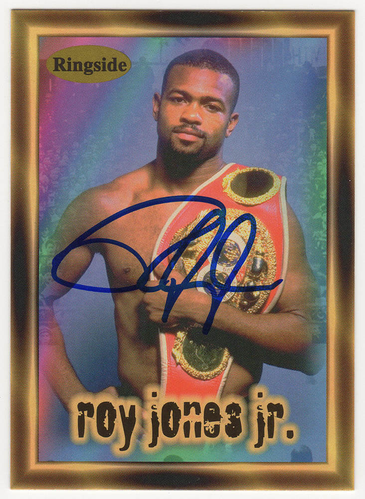 Roy Jones Jr. Signed 1996 Ringside Boxing Trading Card #23 - JONCAR504 - Roy Jones Jr. Signed 1996 Ringside Boxing Trading Card #23 product image