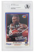 Junior Jones Signed 1991 Kayo Boxing Card #231 w/Poison - (Beckett Encapsulated) - JONCAR510 - Junior Jones Signed 1991 Kayo Boxing Card #231 w/Poison - (Beckett Encapsulated) product image