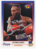Junior Jones Signed 1991 Kayo Boxing Trading Card #231 w/Poison - JONCAR511 - Junior Jones Signed 1991 Kayo Boxing Trading Card #231 w/Poison product image
