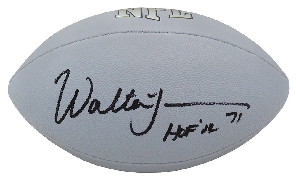 Walter Jones Signed Wilson MVP Silver Full Size NFL Football w/HOF'14 - JONFTB304 - Walter Jones Signed Wilson MVP Silver Full Size NFL Football w/HOF'14 product image