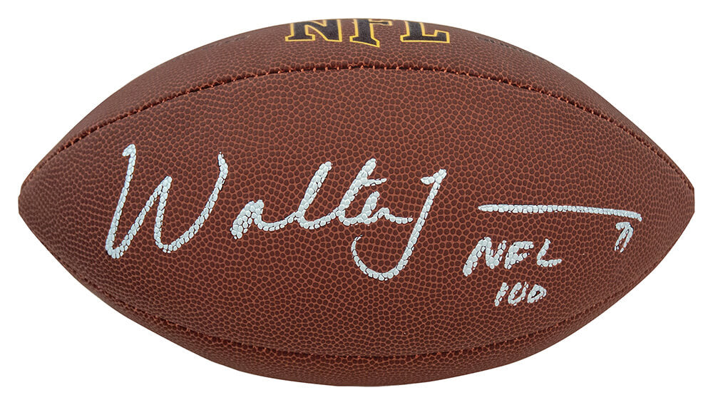 Walter Jones Signed Wilson Super Grip Full Size NFL Football w/NFL 100 - JONFTB305 - Walter Jones Signed Wilson Super Grip Full Size NFL Football w/NFL 100 product image