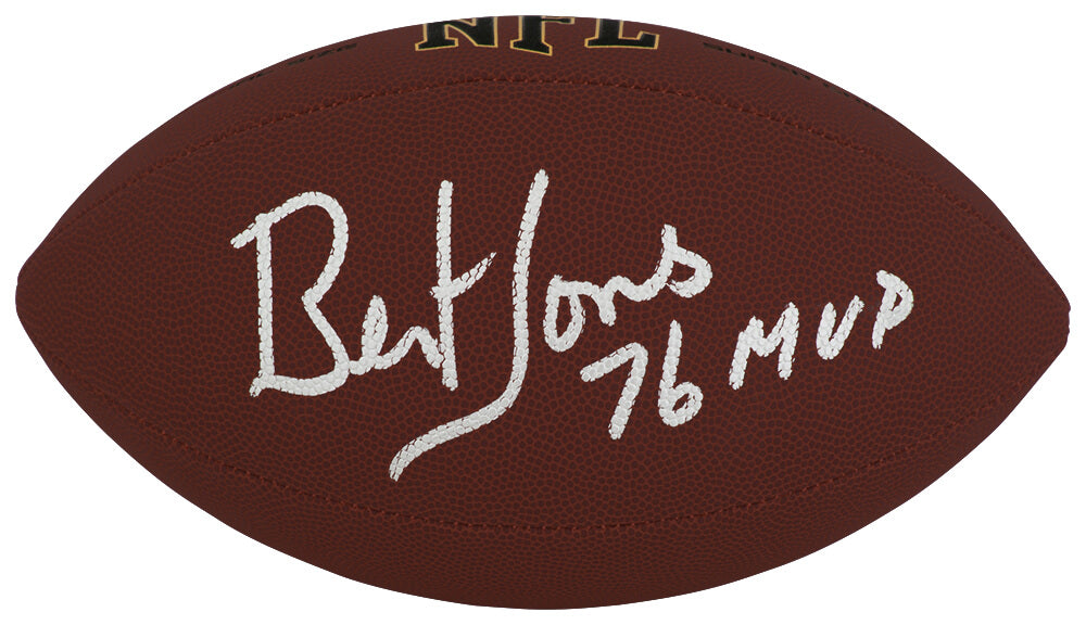 Bert Jones Signed Wilson Super Grip F/S NFL Football w/76 MVP - JONFTB321 - Bert Jones Signed Wilson Super Grip F/S NFL Football w/76 MVP product image