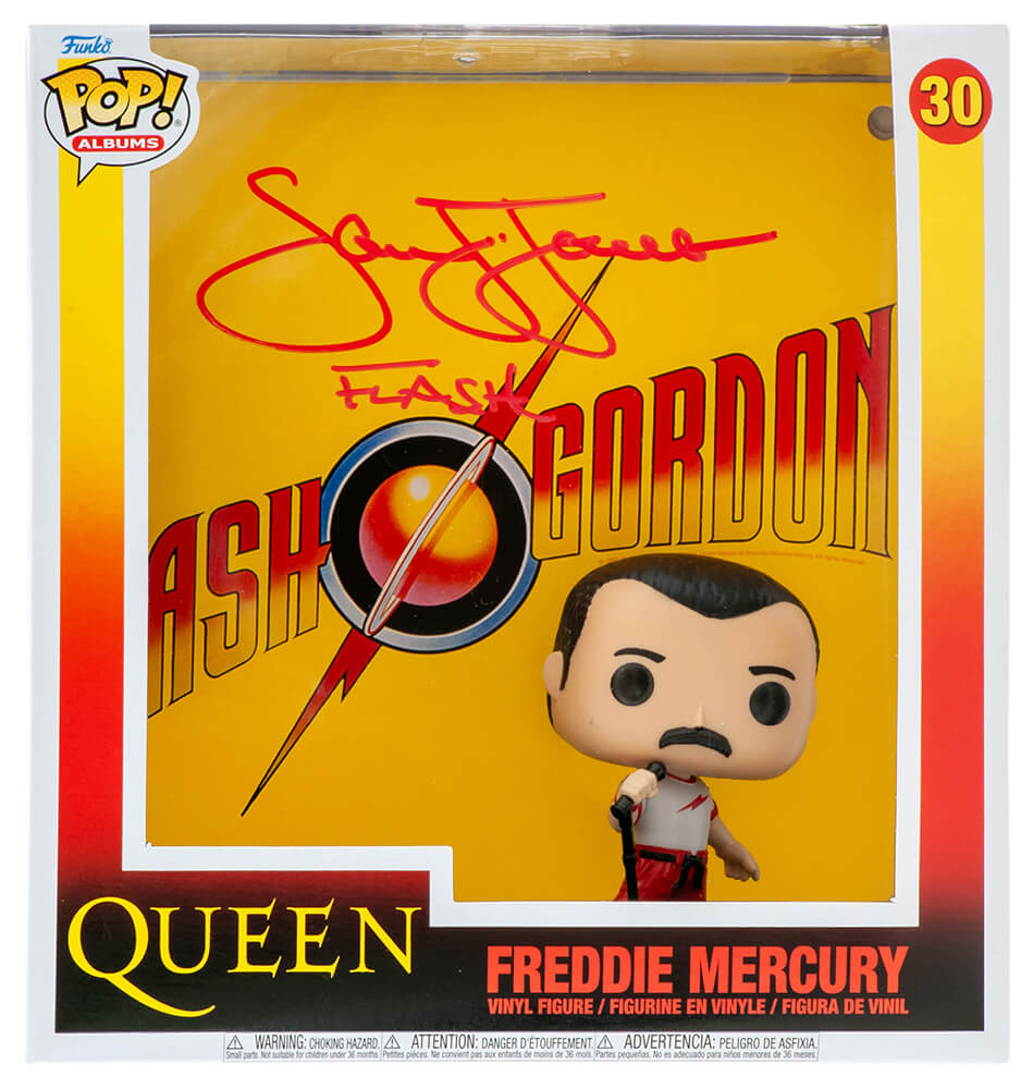 Sam J. Jones Signed Queen Freddie Mercury Flash Gordon Soundtrack Album Funko Pop #30 w/Flash - JONFUN500 - Sam J. Jones Signed Queen Freddie Mercury Flash Gordon Soundtrack Album Funko Pop #30 w/Flash product image